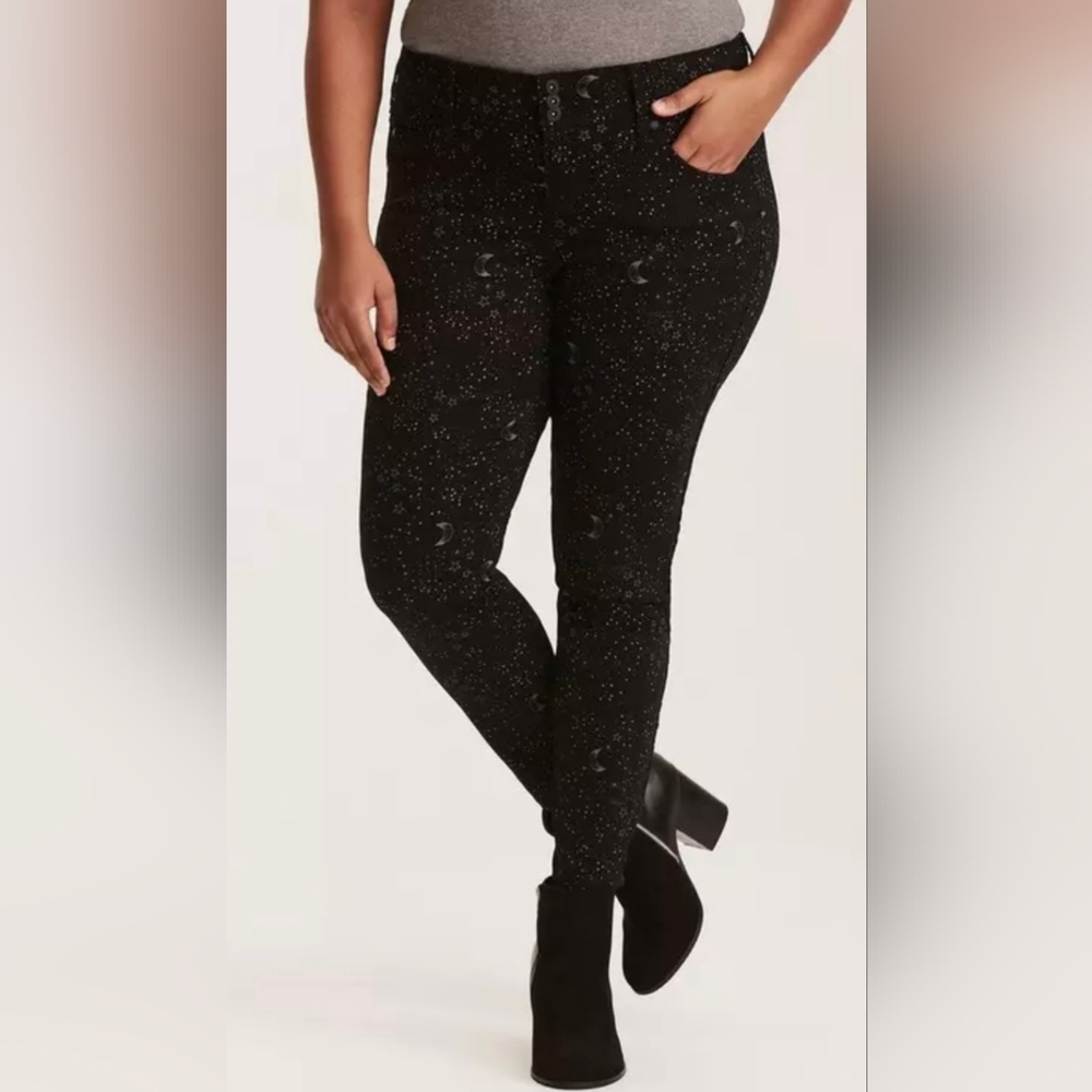 Torrid Black Starry Denim Pants